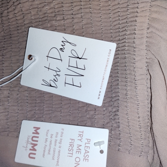 NWT Show Me Your Mumu Claire Midi Dress XXL Mauve Chiffon - Picture 2 of 6